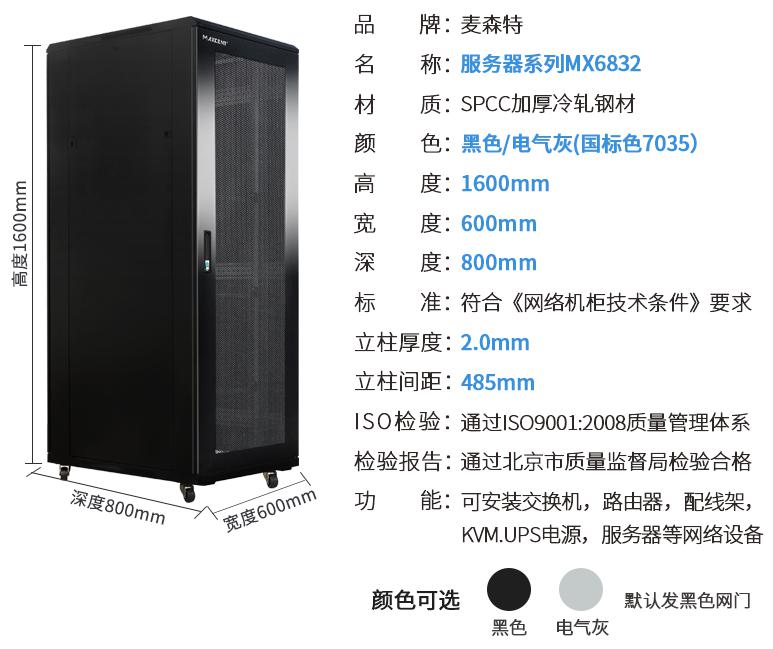 MX6832(寬600mm*深800mm*高1600mm)規(guī)格參數(shù)