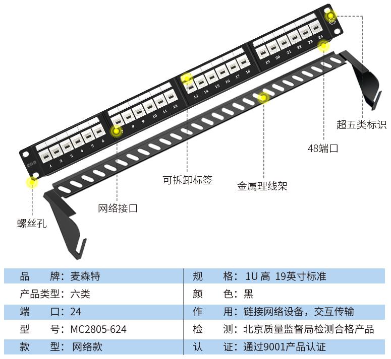 MC2805-624(六類網(wǎng)絡款24口)規(guī)格參數(shù)