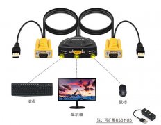 一個顯示器連接兩個主機如何切換，2臺主機一臺